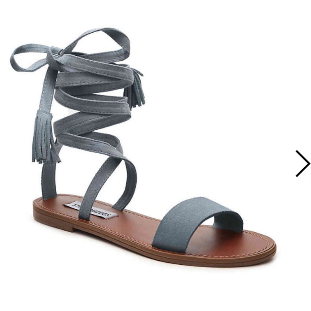 Blue Lace up Steve Madden Sandals